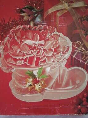 Vintage Mikasa Christmas Bon Bon Dish Candy Cookie Bowl Germany